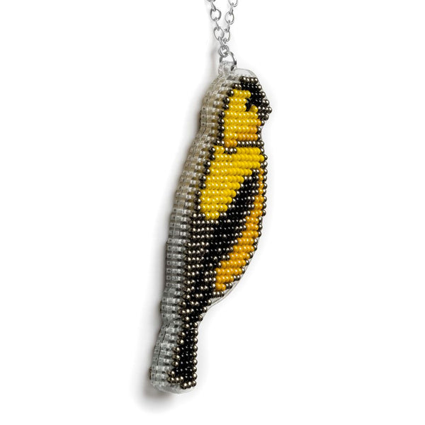 Bead embroidery kit on a plastic base