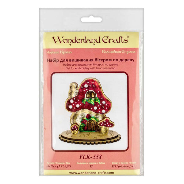 DIY Beaded embroidery on wood kit