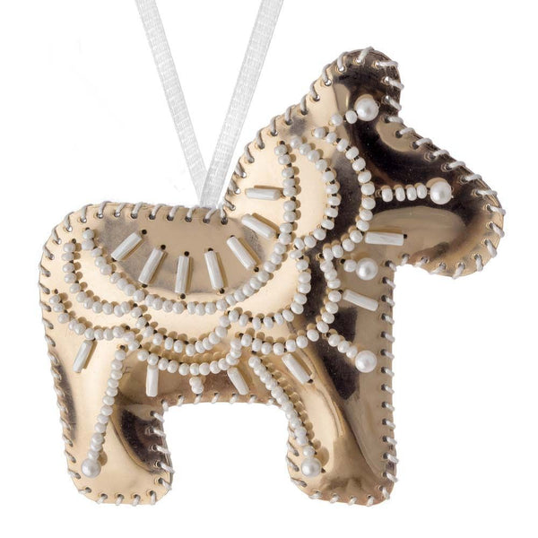 Beaded Embroidery Kit “Horse Christmas Ornament”