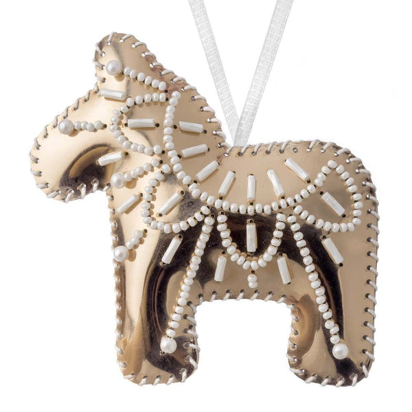 Beaded Embroidery Kit “Horse Christmas Ornament”