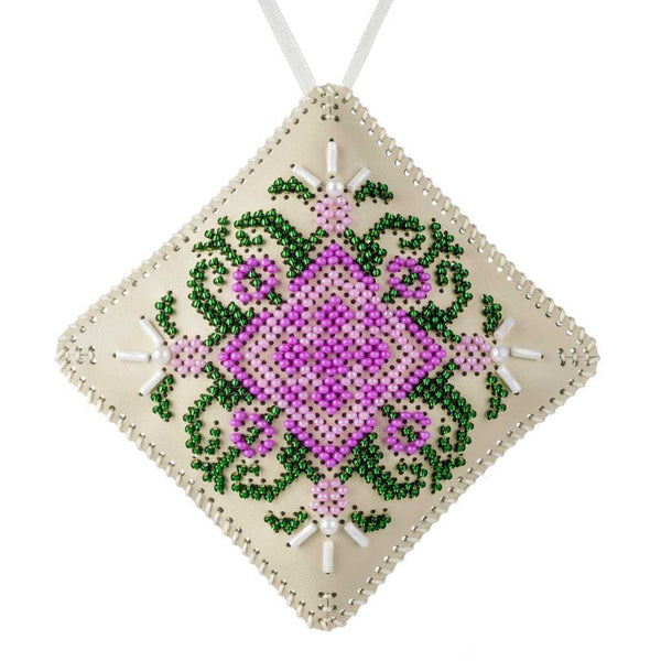 Beaded Embroidery Kit “Mini Pillow Christmas Ornament”