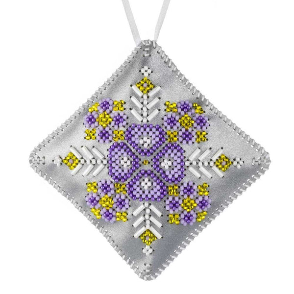 Beaded Embroidery Kit “Mini Pillow Christmas Ornament”