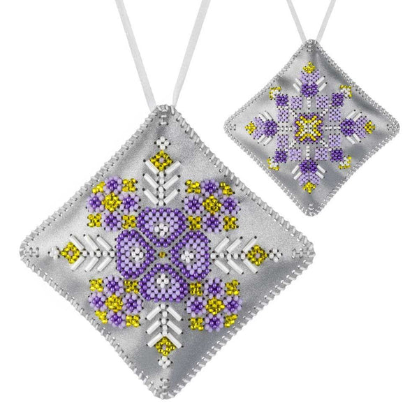 Beaded Embroidery Kit “Mini Pillow Christmas Ornament”