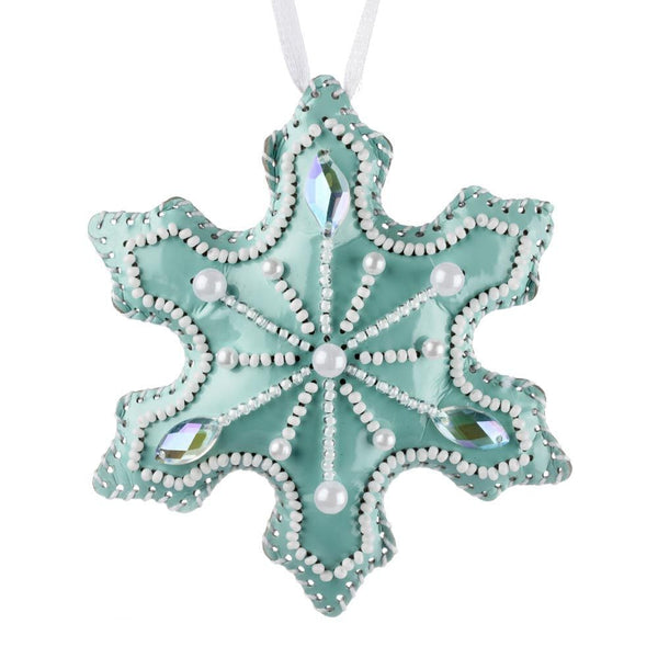 Beaded Embroidery Kit “Snowflake Christmas Ornament”