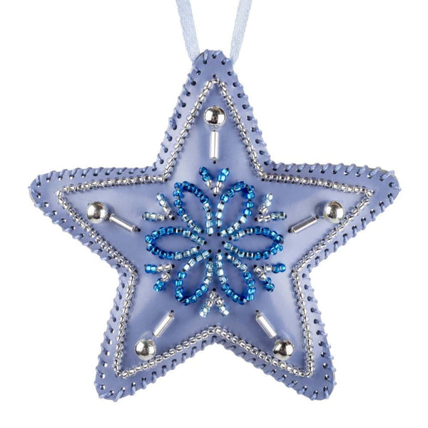Beaded Embroidery Kit “Star Christmas Ornament”