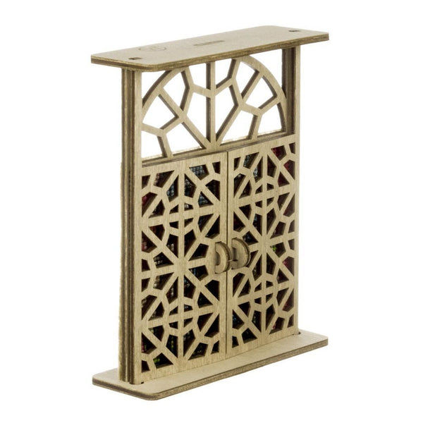 Wooden Window Embroidery Kit with Shutters «Balcony in Paris»