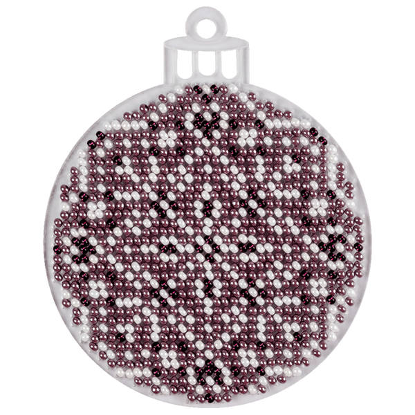 Bead embroidery kit on a plastic base