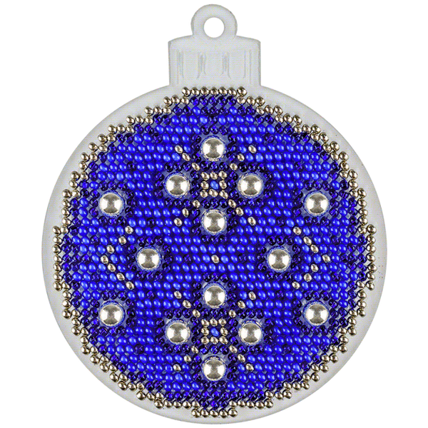 Bead embroidery kit on a plastic base