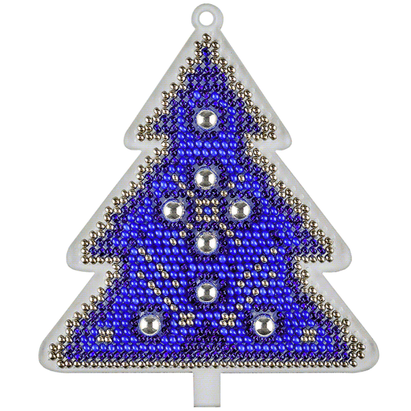 Bead embroidery kit on a plastic base