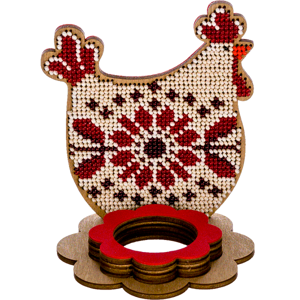 DIY Bead Embroidery Kit on Wood