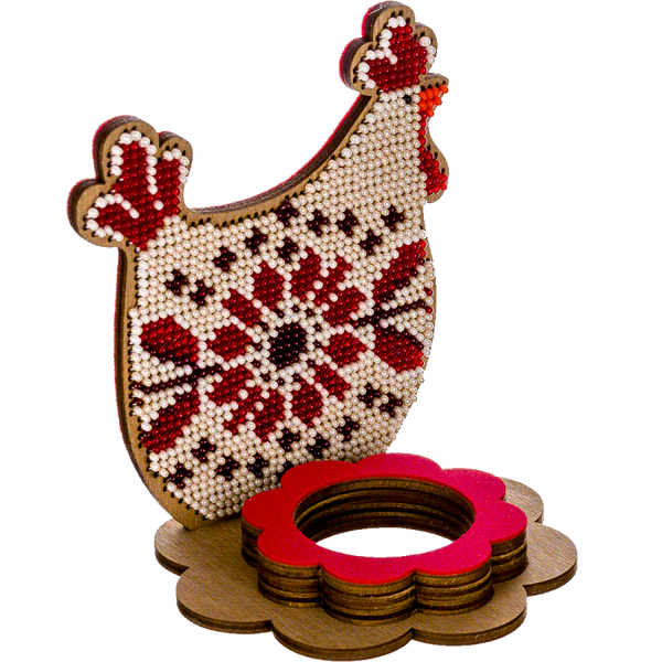 DIY Bead Embroidery Kit on Wood