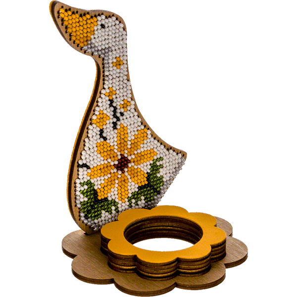 DIY Bead Embroidery Kit on Wood