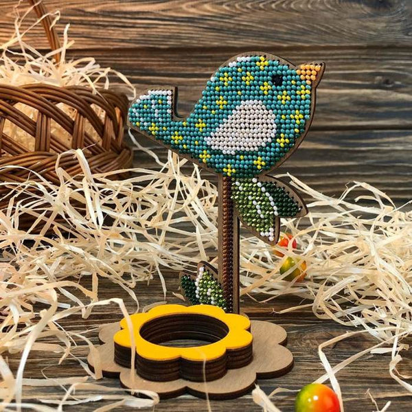 DIY Bead Embroidery Kit on Wood