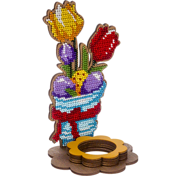 DIY Bead Embroidery Kit on Wood