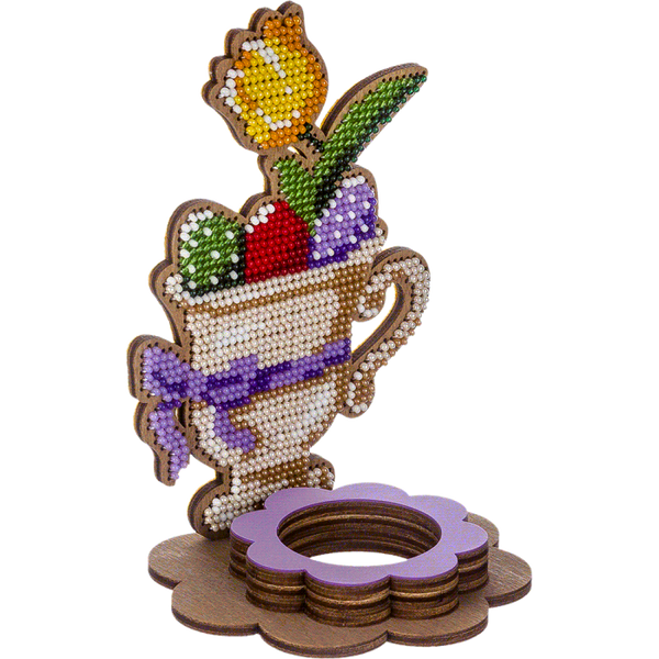 DIY Bead Embroidery Kit on Wood