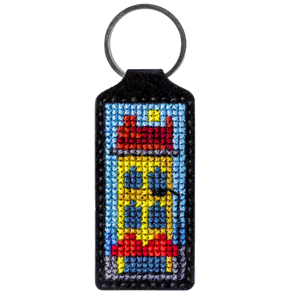 Cross-stitch kit on artificial leather