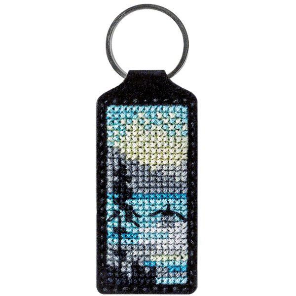 Cross-stitch kit on artificial leather