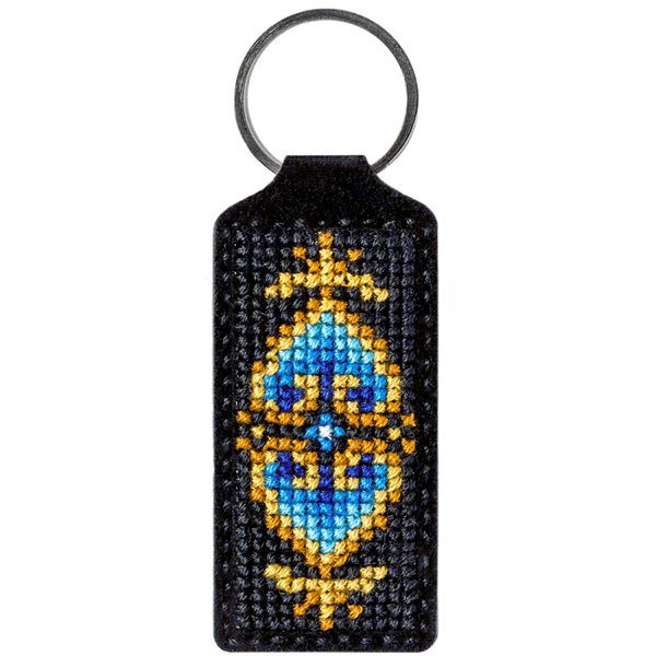 Cross-stitch kit on artificial leather