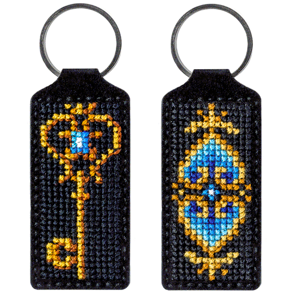 Cross-stitch kit on artificial leather