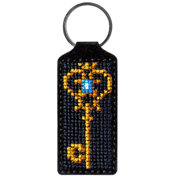 Cross-stitch kit on artificial leather