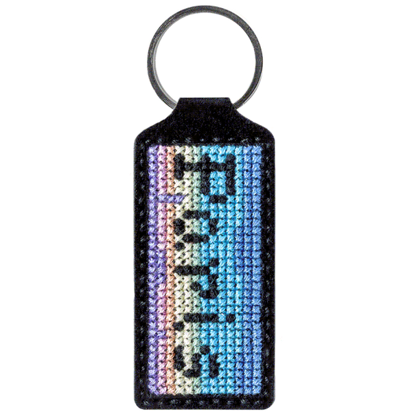 Cross-stitch kit on artificial leather
