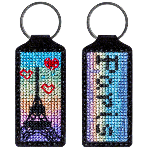 Cross-stitch kit on artificial leather