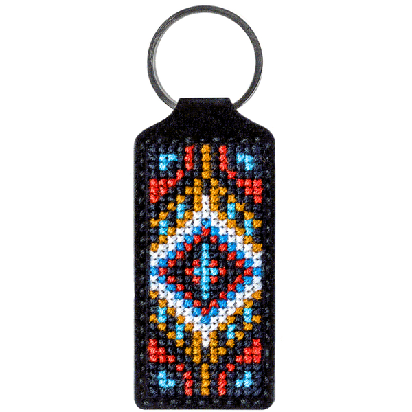 Cross-stitch kit on artificial leather