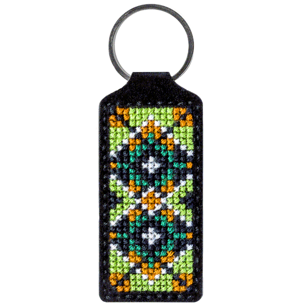 Cross-stitch kit on artificial leather