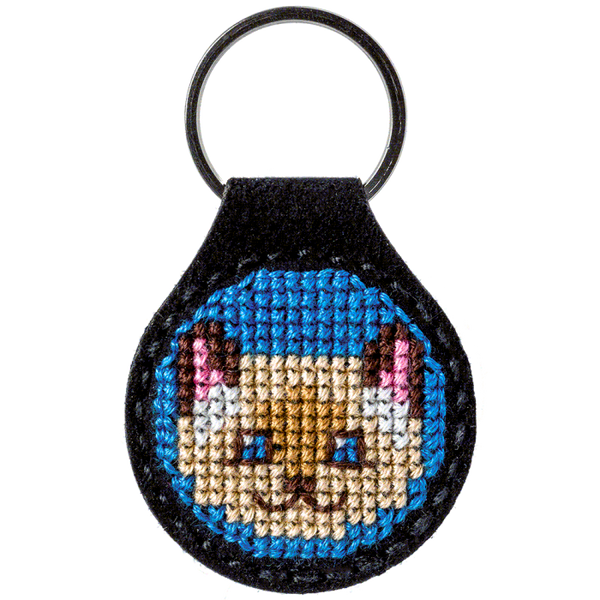 Cross-stitch kit on artificial leather