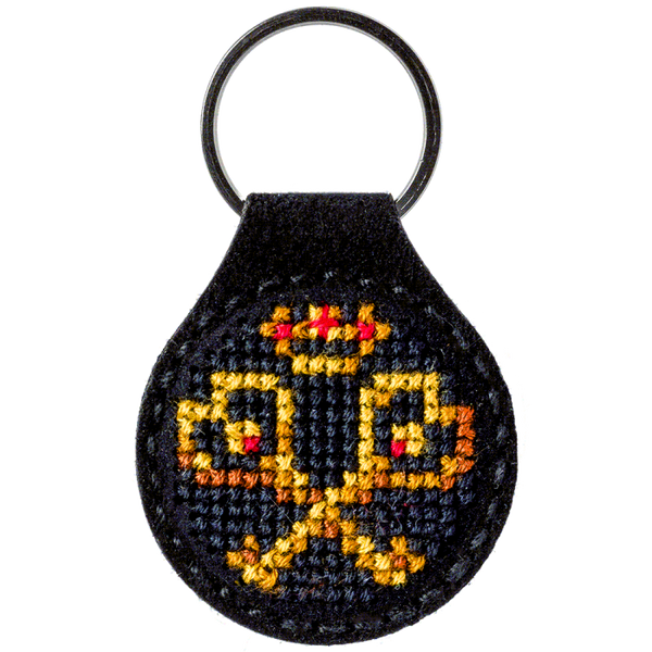 Cross-stitch kit on artificial leather
