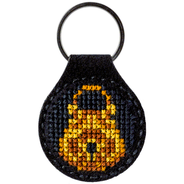 Cross-stitch kit on artificial leather