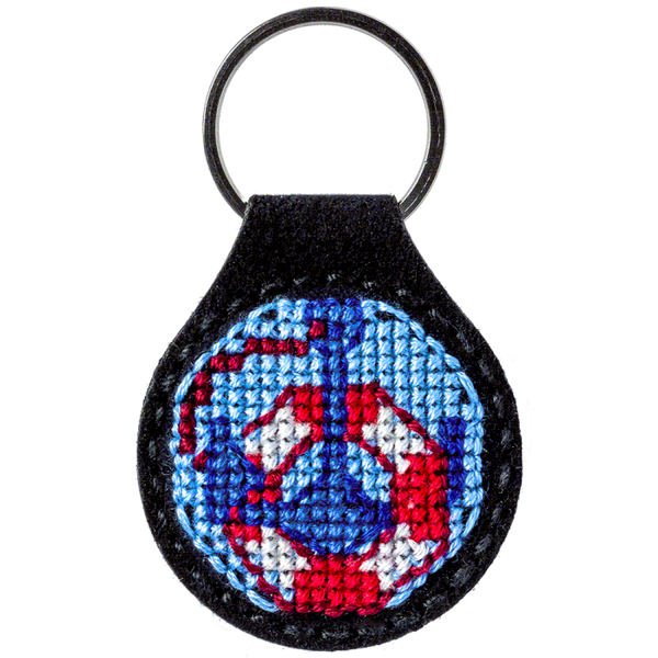 Cross-stitch kit on artificial leather