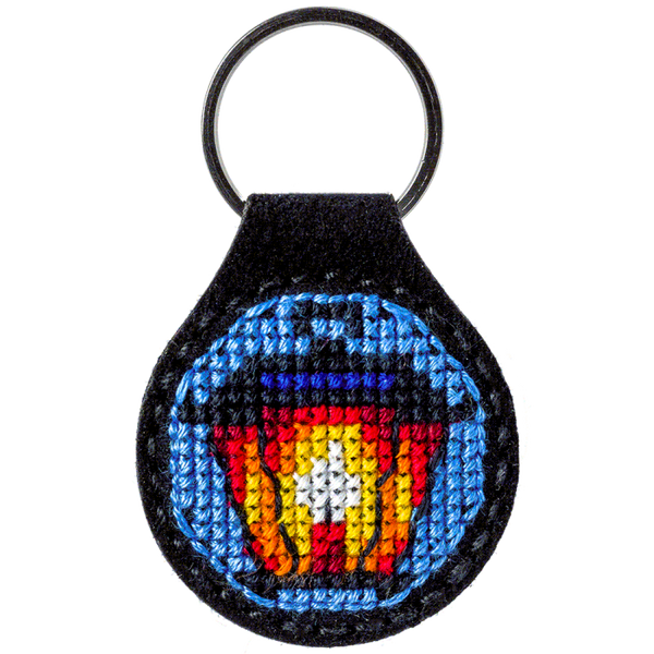 Cross-stitch kit on artificial leather