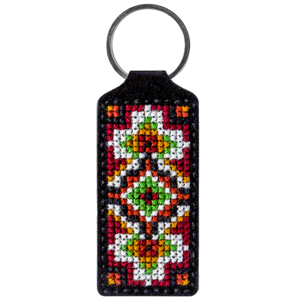 Cross-stitch kit on artificial leather