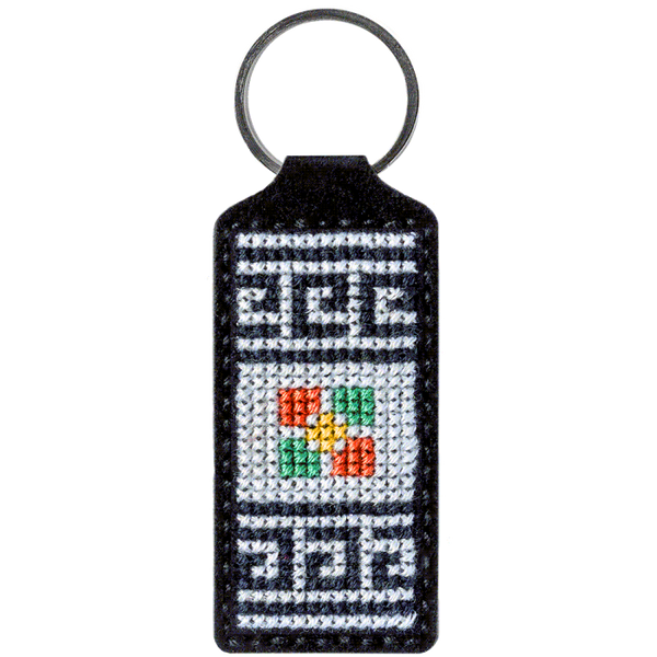 Cross-stitch kit on artificial leather