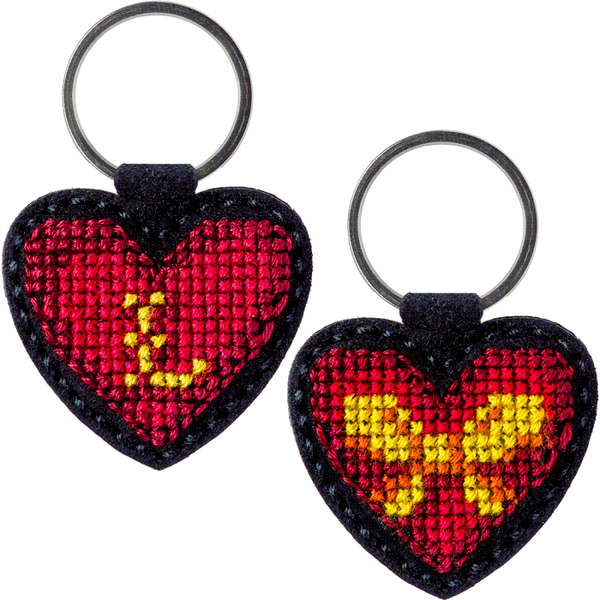 Cross-stitch kit on artificial leather
