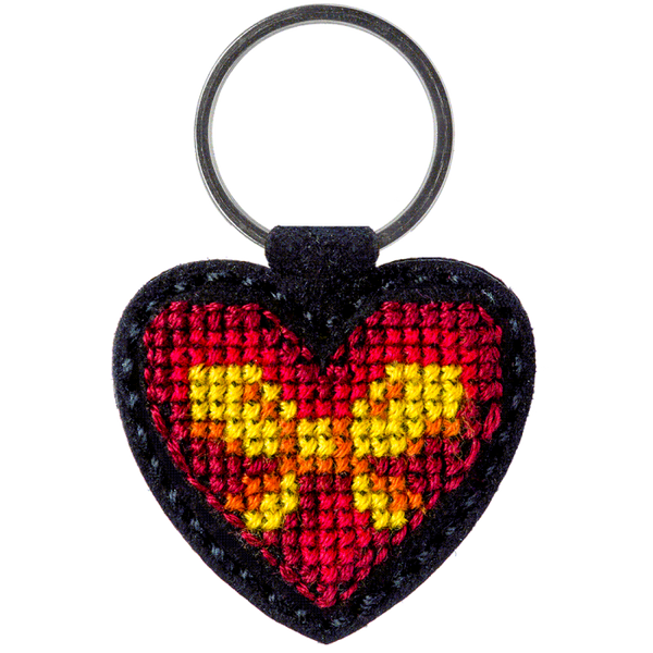 Cross-stitch kit on artificial leather