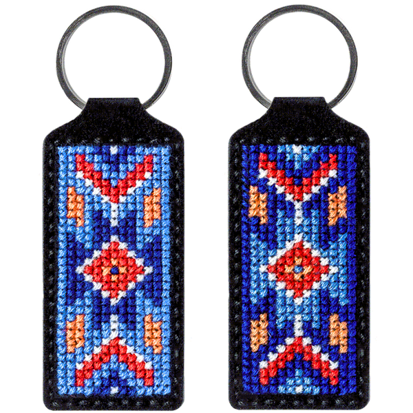 Cross-stitch kit on artificial leather