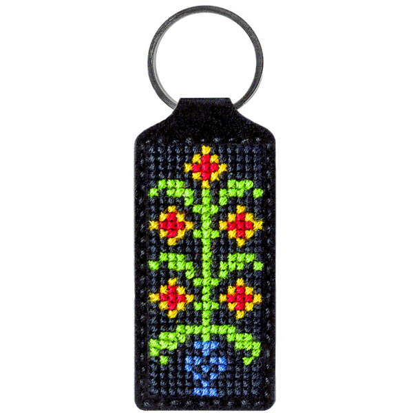 Cross-stitch kit on artificial leather
