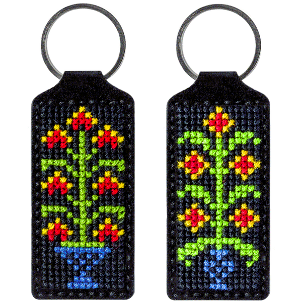 Cross-stitch kit on artificial leather