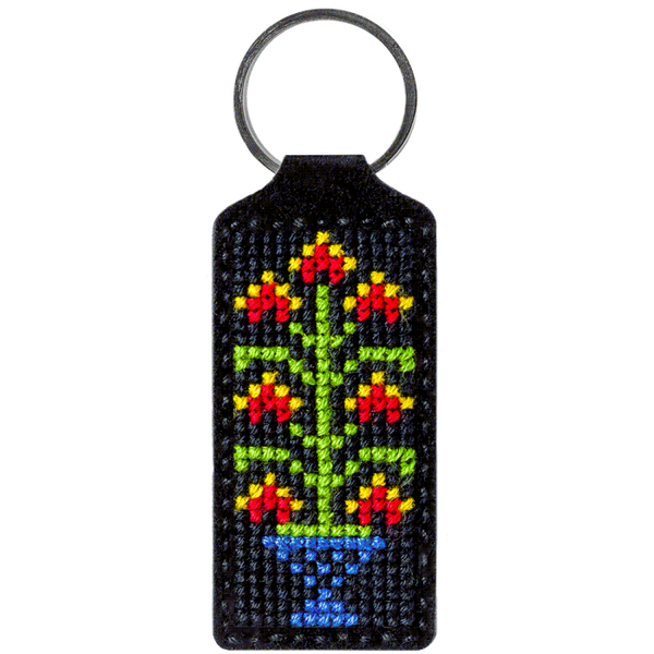 Cross-stitch kit on artificial leather