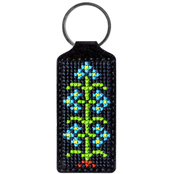 Cross-stitch kit on artificial leather