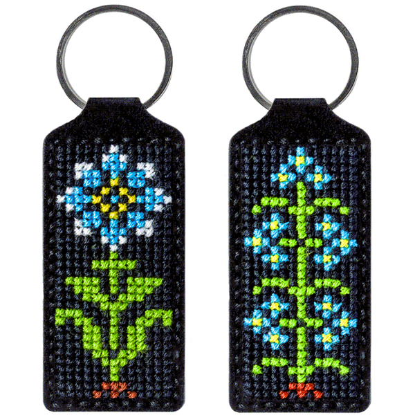 Cross-stitch kit on artificial leather