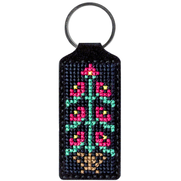 Cross-stitch kit on artificial leather