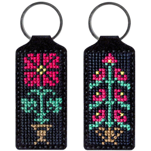 Cross-stitch kit on artificial leather