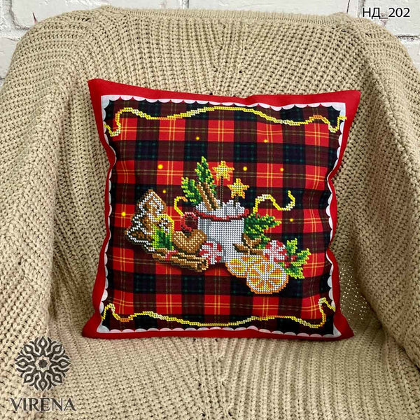 DIY Bead embroidery cushion cover kit