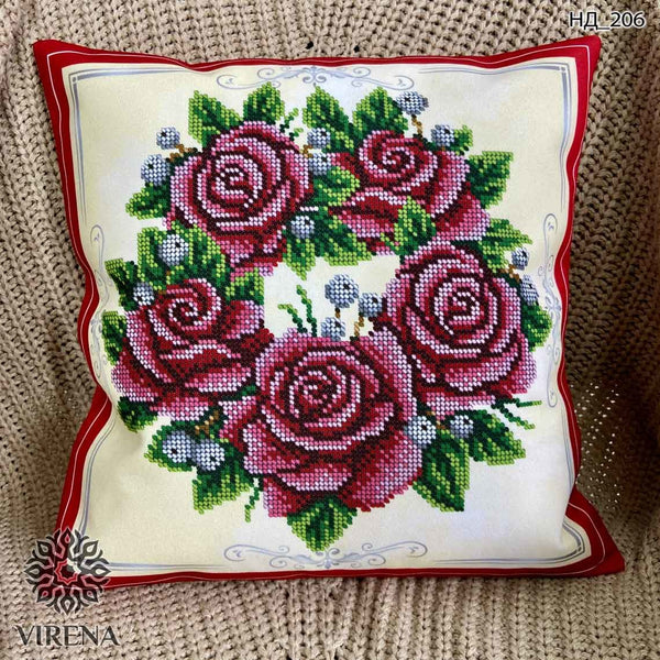 DIY Bead embroidery cushion cover kit