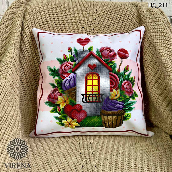 DIY Bead embroidery cushion cover kit