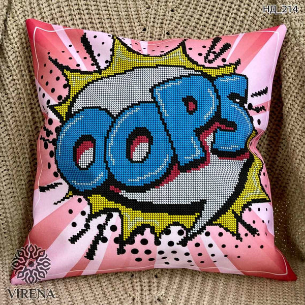DIY Bead embroidery cushion cover kit