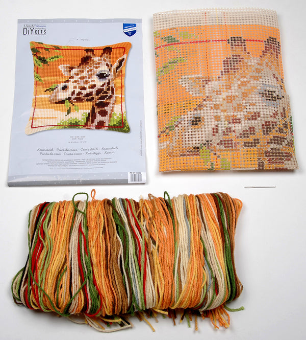 DIY Cross stitch cushion kit